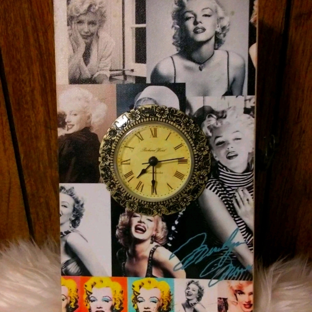 Marilyn Monroe Vintage Clock Jewelry Box